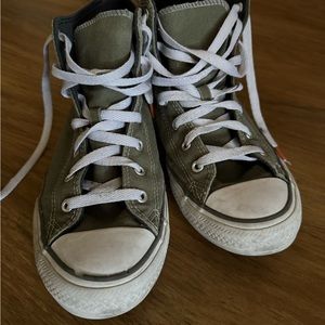 Green High top Converse